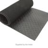 Black Diamond Checker Plate Rubber Mat Flooring