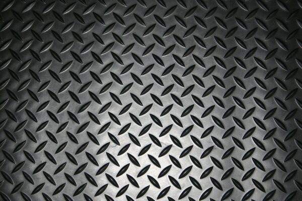 Checker Plate Black Rubber Matting | Rubber Matting Diamond Desing