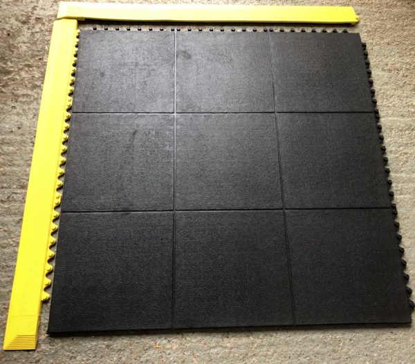 Edging for Rubber Interlocking Gym MatYellow Yellow edging gym mat