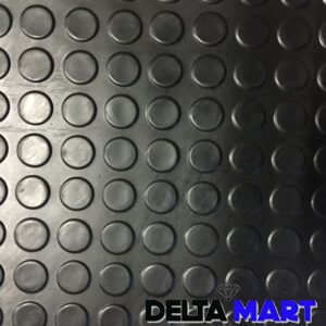 Coin Design Black Colour Rubber Flooring Rolls
