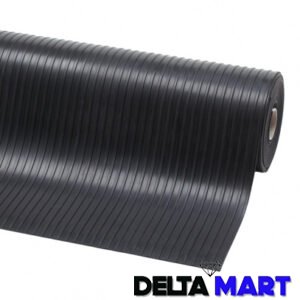 Delta Mart Black colour rubber plain rubber sheet mat 3mm thickness 1.2m wide 