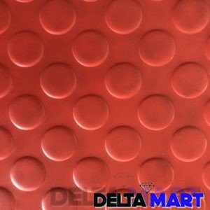 PVC Rubber Sheet Coin Top Design In Red Colour