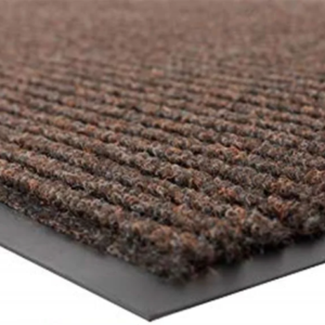 “Rib Scrape” Needle Punch Polyester Carpet with, PVC Backing BROWN COLOUR