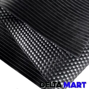 Reinforced Heavy-Duty Rubber Roll – 2.4m x 10mm x 10m | Hammer Top Surface