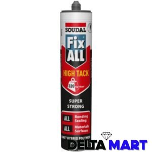 Soudal Fix ALL High Tack – Black (290ml) | Super Strong Adhesive & Sealant