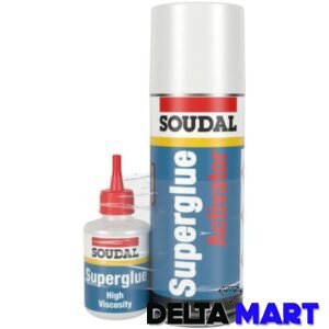 Soudal Mitre Kit – Superglue & Activator (200ml + 50g)