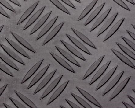 5 Bar Checker Rubber Flooring Rolls 1.2m wide x 10m long