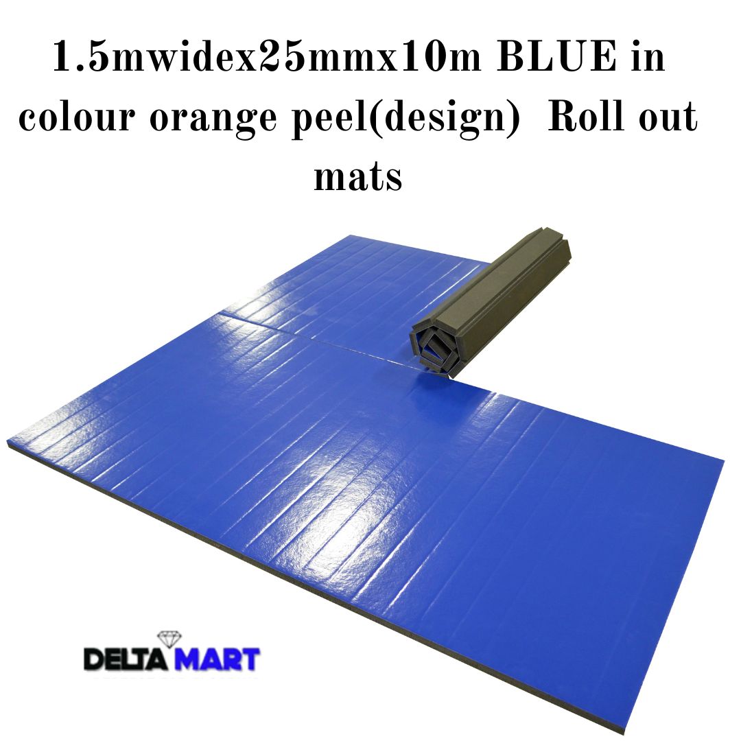 25mm heavy duty rubber roll out gym flooring mat 1.5m x 10m for martial arts and fitness training