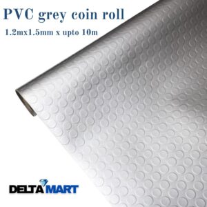 Grey PVC flooring roll 1.2m wide and 1.5mm thick