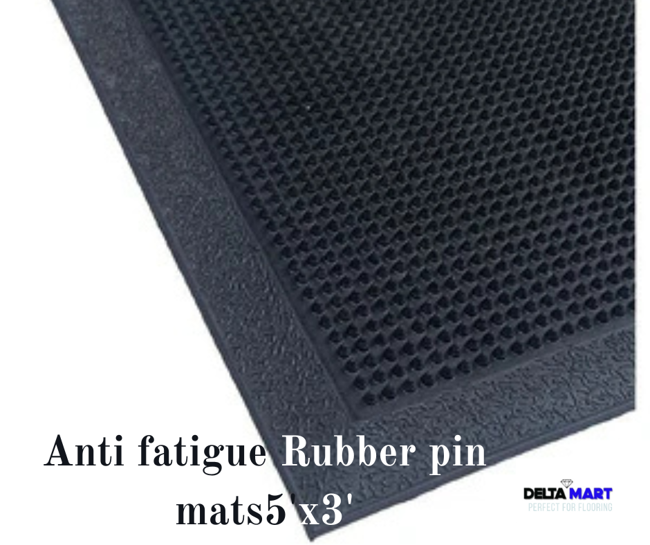 5ft x 3ft x 12mm Heavy Duty Rubber Pin Mat