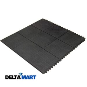 3ft x 3ft x 16mm heavy duty gym rubber interlocking mat for home and commercial gym flooring