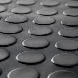 2m wide 5mm thick coin top rubber flooring roll available in 1m to 10m lengths