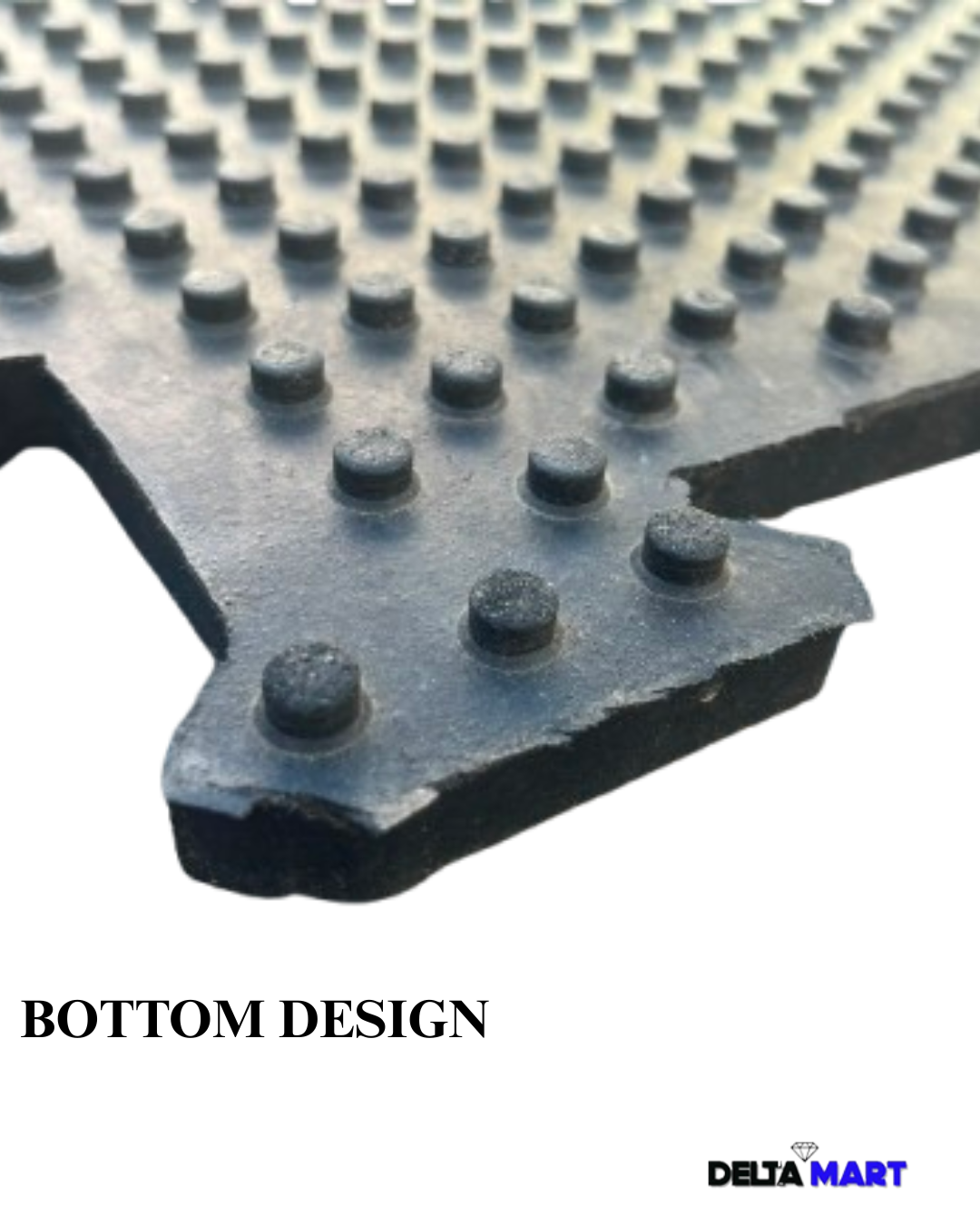 Interlocking Gym Rubber Tiles | 20mm Coin Top 1m x 1m - Image 3