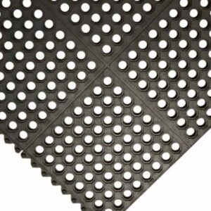 3ft x 3ft x 12mm hollow rubber interlocking industrial mat