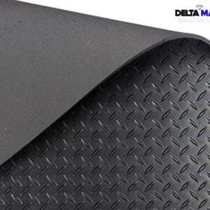 1.8m Wide x 3.5mm Checker Top Rubber Flooring Roll