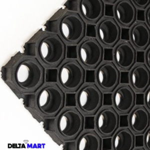 5ft x 3ft x 22mm Hexagon Super Strong Industrial Rubber Mat