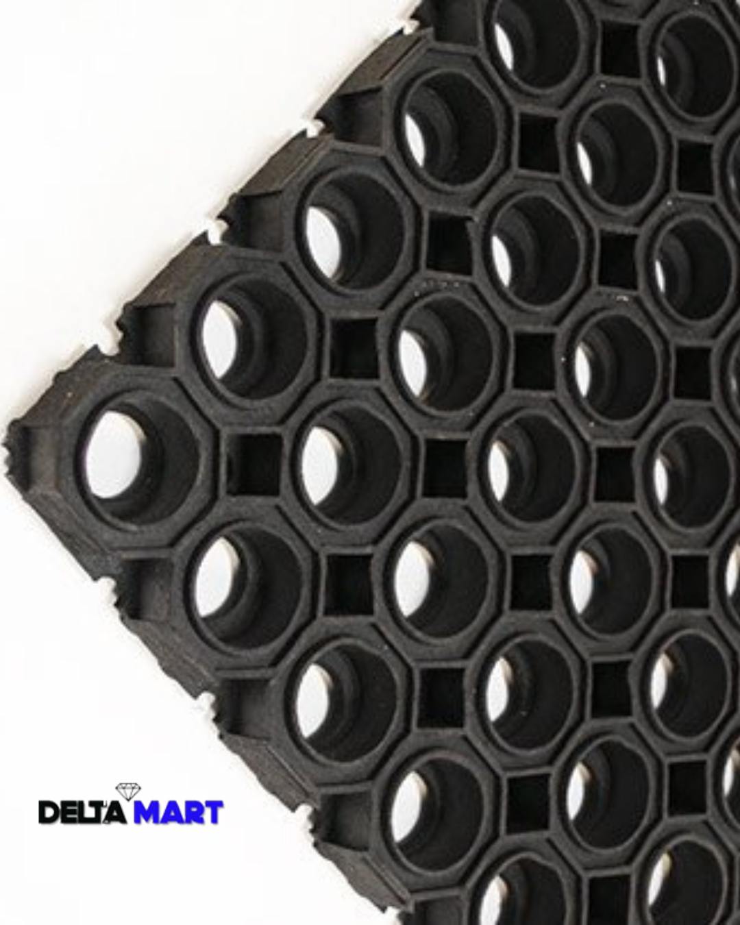 5ft x 3ft x 22mm Hexagon Super Strong Industrial Rubber Mat