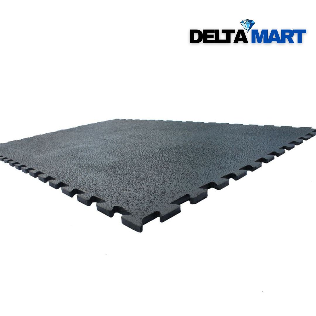 17mm Interlocking Rubber Gym Mat 1m x 1m – Amoebic Top - Image 3
