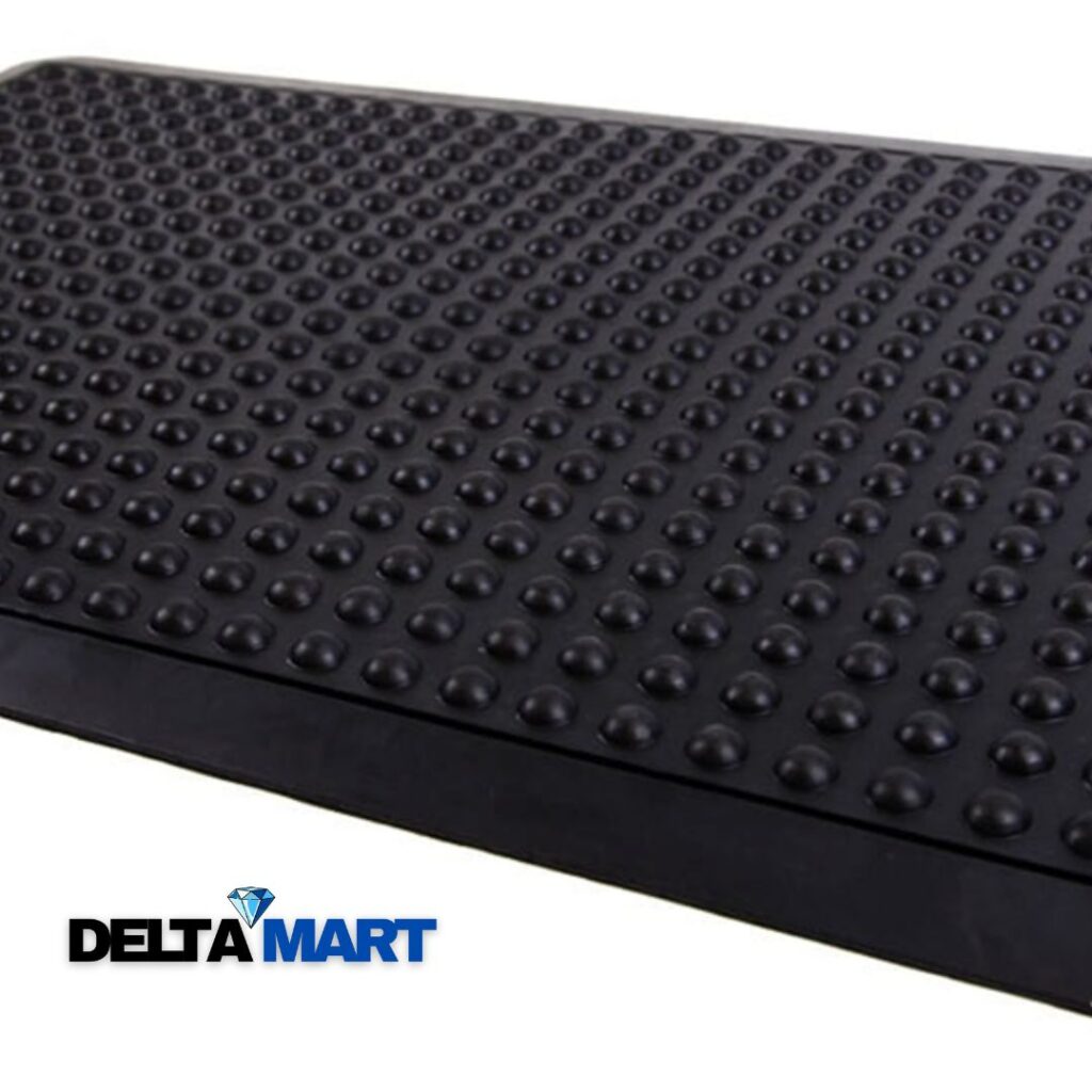 Black bubble top rubber horse walker mat, suitable as a horse walker surface