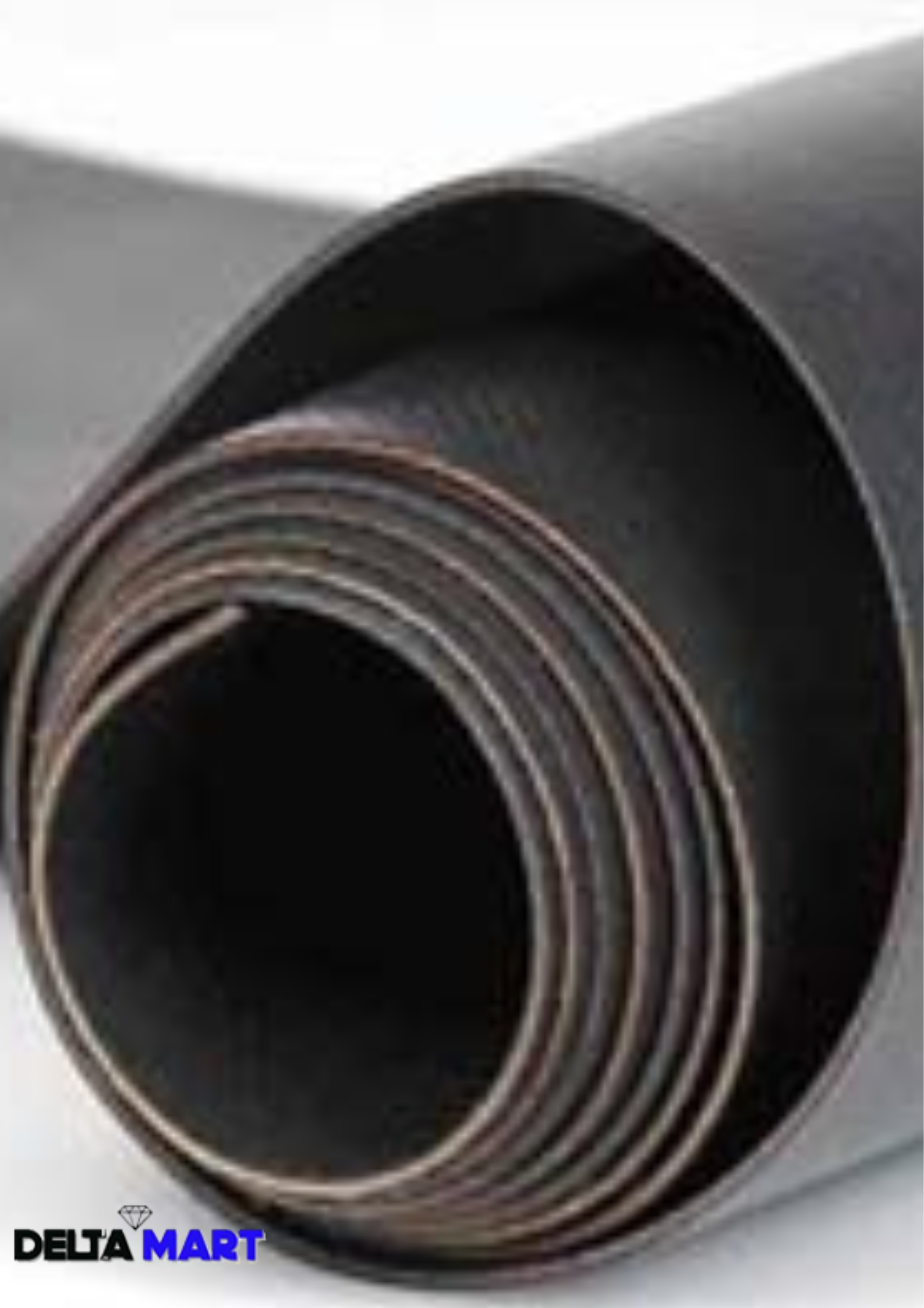 Close-up of a camera lens barrel with concentric rings and the Delta Mart logo visible at the bottom left.