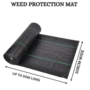 Black 100 GSM Weed Control Membrane Roll