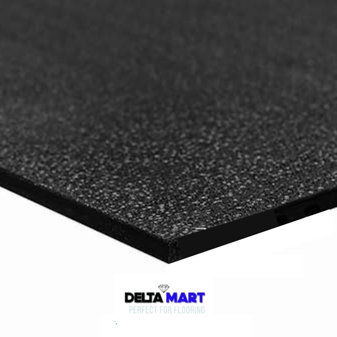 Heavy-duty Rubber Gym Mat with Amoeba anti-slip surface for home and commercial gyms.