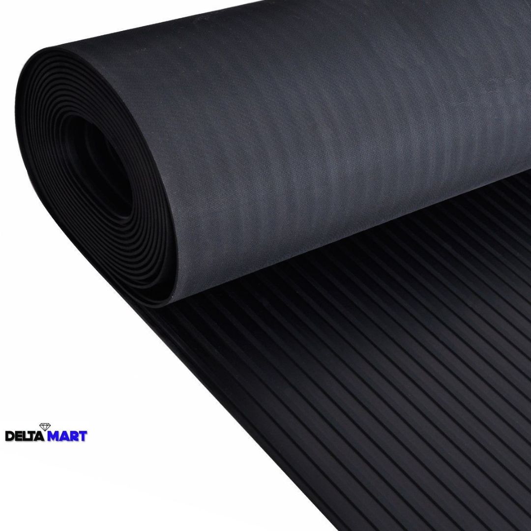 1.2m wide ribbed rubber flooring surface pattern