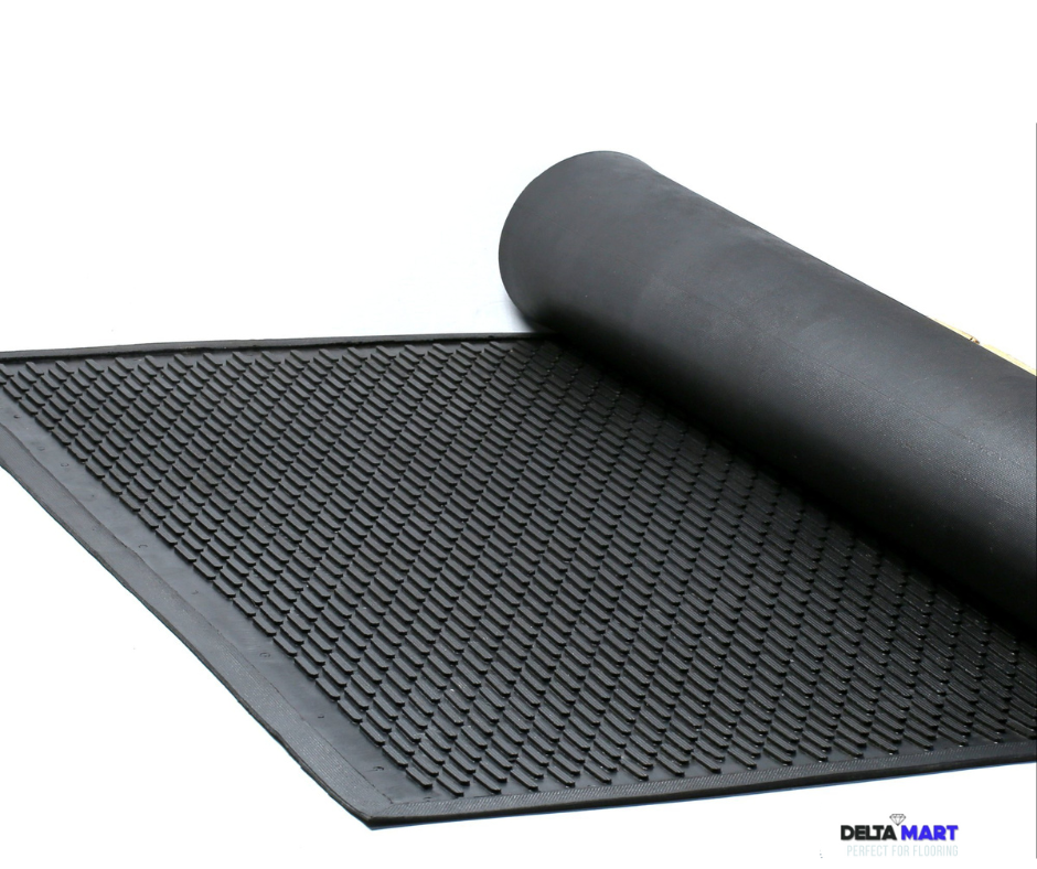 Heavy Duty Rubber Scraper Mat – Anti-Slip Entrance & Industrial Mat
