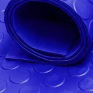 Blue PVC flooring roll 1.2m wide and 3mm thick