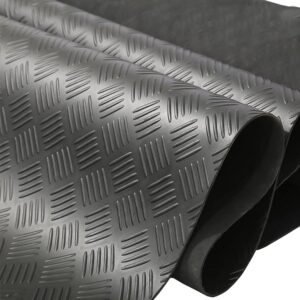 1.5m Wide 5-Bar Checker Rubber Flooring Roll Available in 3mm and 5mm Thickness