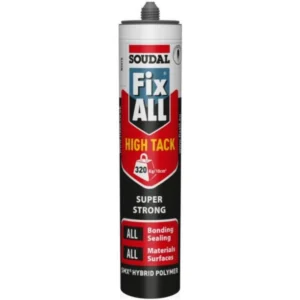 Soudal Fix ALL High Tack sealant cartridge for bonding and sealing applications
