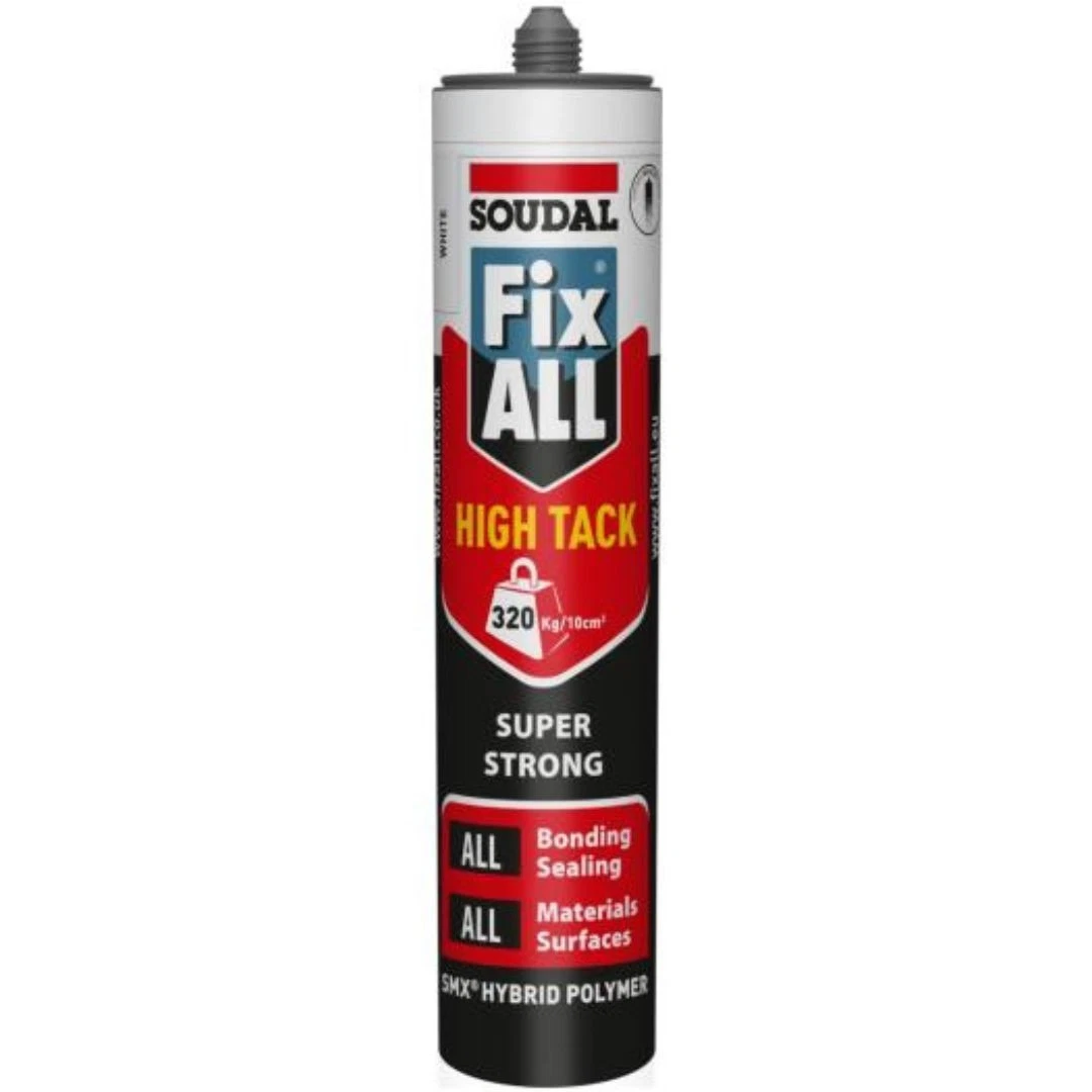 Soudal Fix ALL High Tack sealant cartridge for bonding and sealing applications